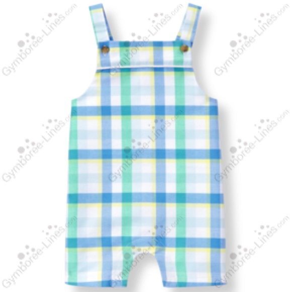 Janie And Jack Checked Shortall - Picture 1 of 7